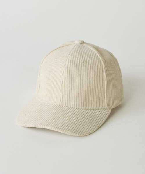 I.T.'S. international/イッツインターナショナル コーデュロイキャップ オフホワイト1 40