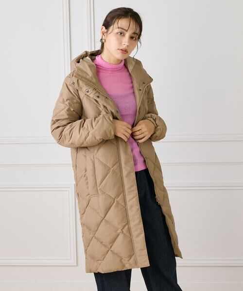 I.T.'S. international/イッツインターナショナル フーデットダウンコート《TAIONコラボレーション》 キャメル1 09 I.T.'S. international/イッツインターナショナル フーデットダウンコート《TAIONコラボレーション》 キャメル1 09