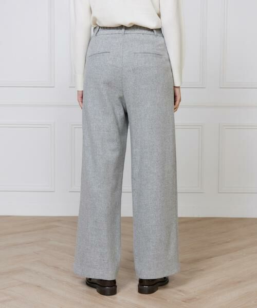 I.T.'S. international / イッツインターナショナル スラックス・ドレスパンツ | メランジツイルワンタックストレートパンツ | 詳細13