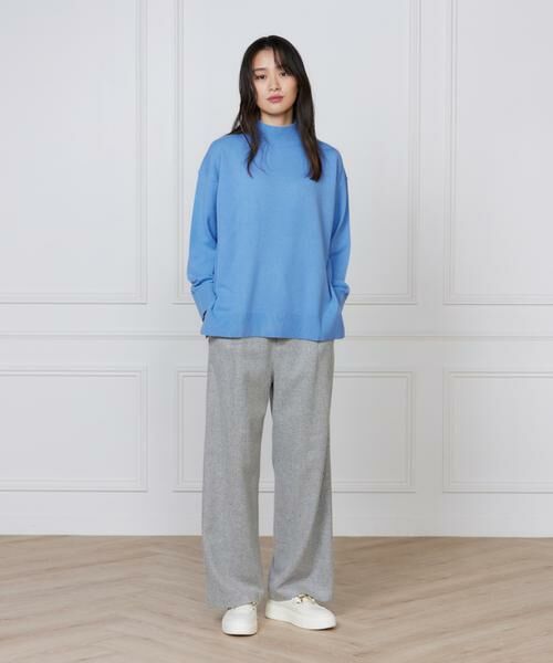 I.T.'S. international / イッツインターナショナル スラックス・ドレスパンツ | メランジツイルワンタックストレートパンツ | 詳細3