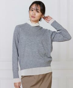 I.T.'S. international / イッツインターナショナル ニット・セーター | カシミヤ混クルーネックプルオーバー《CASH5》
