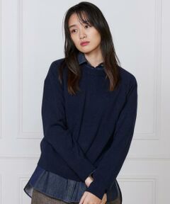 I.T.'S. international / イッツインターナショナル ニット・セーター | カシミヤ混クルーネックプルオーバー《CASH5》