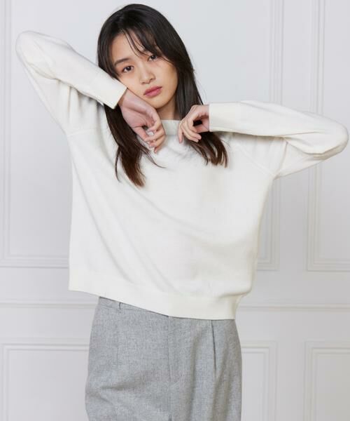 I.T.'S. international / イッツインターナショナル ニット・セーター | カシミヤ混クルーネックプルオーバー《CASH5》 | 詳細1