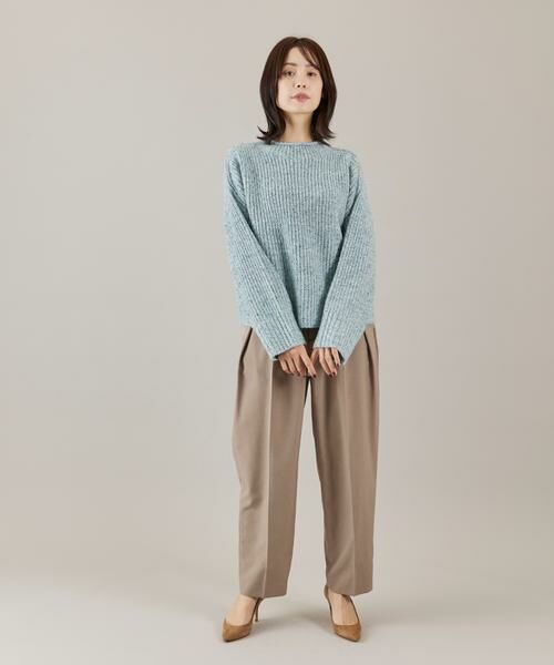 I.T.'S. international / イッツインターナショナル ニット・セーター | カラーネップ畦編みロールネックプルオーバー | 詳細3