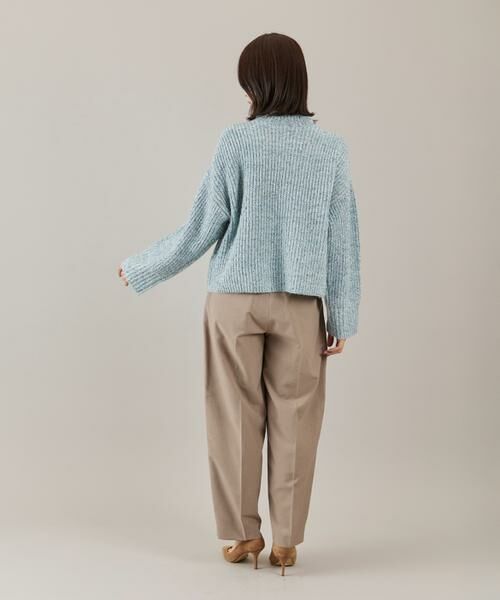 I.T.'S. international / イッツインターナショナル ニット・セーター | カラーネップ畦編みロールネックプルオーバー | 詳細5