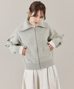 I.T.'S. international / イッツインターナショナル ニット・セーター | ジップアップニットブルゾン