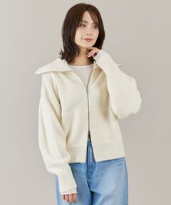 I.T.'S. international / イッツインターナショナル ニット・セーター | ジップアップニットブルゾン