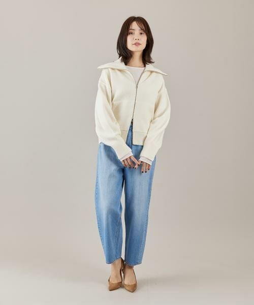 I.T.'S. international / イッツインターナショナル ニット・セーター | ジップアップニットブルゾン | 詳細2