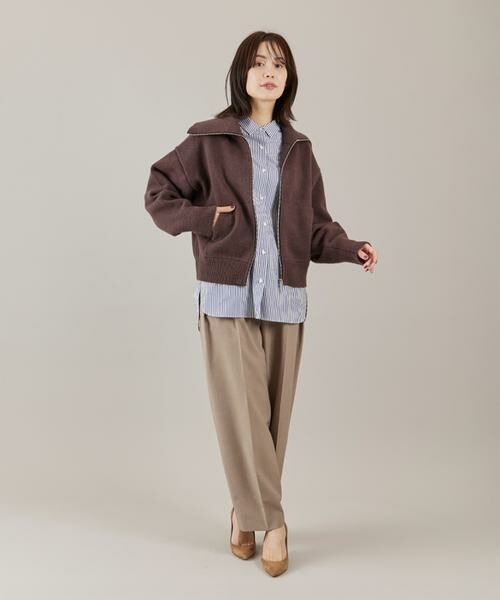 I.T.'S. international / イッツインターナショナル ニット・セーター | ジップアップニットブルゾン | 詳細9