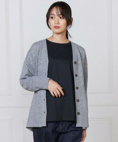 I.T.'S. international / イッツインターナショナル カーディガン・ボレロ | カシミヤ混Vネックカーディガン《CASH5》