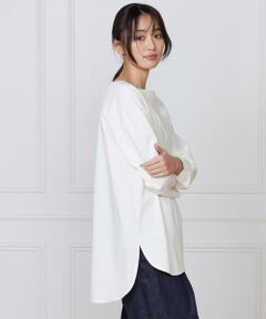 I.T.'S. international / イッツインターナショナル Tシャツ | コットンポンチラウンドテールロングカットソー