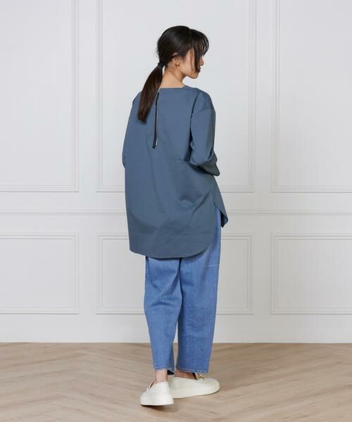 I.T.'S. international / イッツインターナショナル Tシャツ | コットンポンチラウンドテールロングカットソー | 詳細4