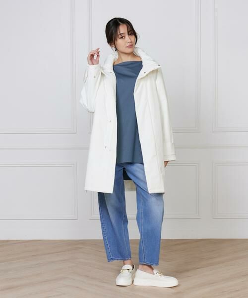 I.T.'S. international / イッツインターナショナル Tシャツ | コットンポンチラウンドテールロングカットソー | 詳細6