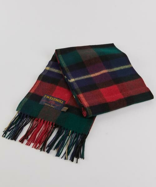I.T.'S. international / イッツインターナショナル マフラー・ショール・スヌード・ストール | チェック柄ウールストール 《TWEEDMILL/ツイードミル》 | 詳細1