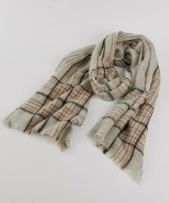 I.T.'S. international / イッツインターナショナル マフラー・ショール・スヌード・ストール | エアリーウールチェック大判ストール