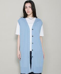 I.T.'S. international / イッツインターナショナル ベスト | ロングニットジレ