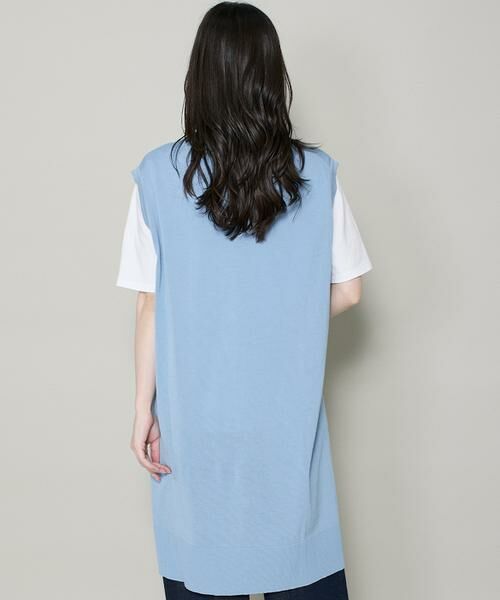 I.T.'S. international / イッツインターナショナル ベスト | ロングニットジレ | 詳細10