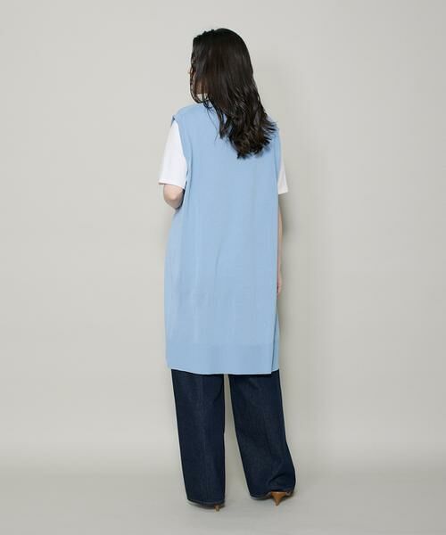 I.T.'S. international / イッツインターナショナル ベスト | ロングニットジレ | 詳細4