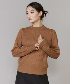 I.T.'S. international / イッツインターナショナル ニット・セーター | ケーブル柄アルパカニットプルオーバー