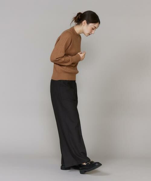 I.T.'S. international / イッツインターナショナル ニット・セーター | ケーブル柄アルパカニットプルオーバー | 詳細11