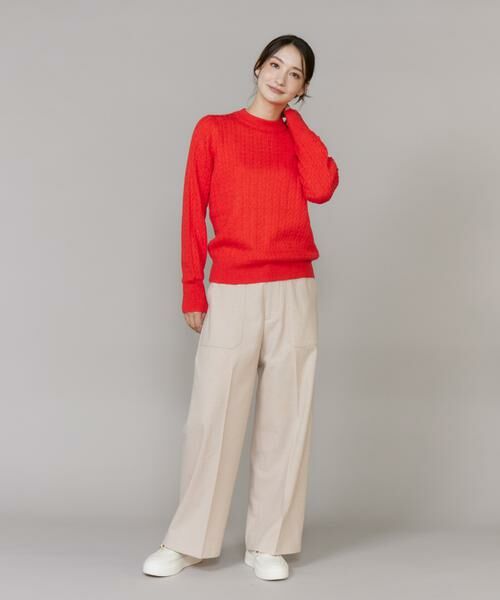 I.T.'S. international / イッツインターナショナル ニット・セーター | ケーブル柄アルパカニットプルオーバー | 詳細2