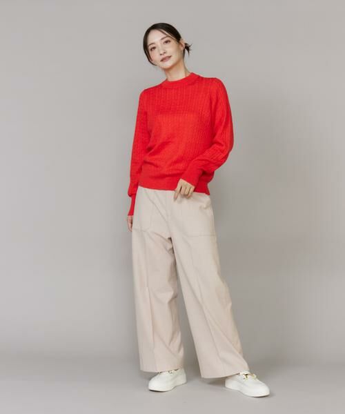 I.T.'S. international / イッツインターナショナル ニット・セーター | ケーブル柄アルパカニットプルオーバー | 詳細3