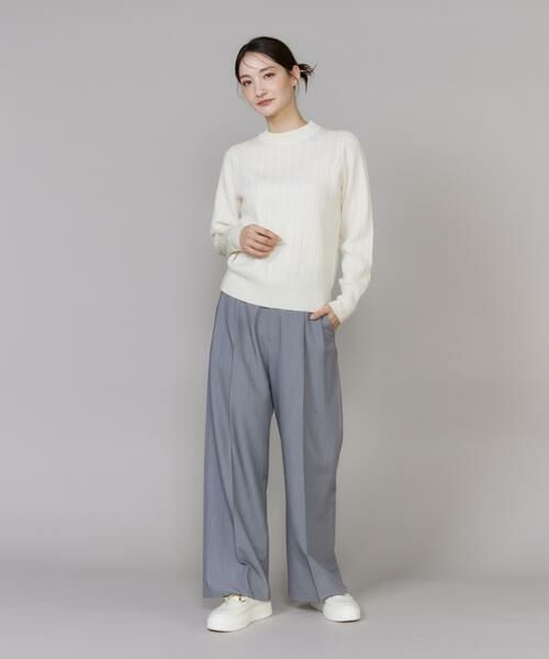 I.T.'S. international / イッツインターナショナル ニット・セーター | ケーブル柄アルパカニットプルオーバー | 詳細6