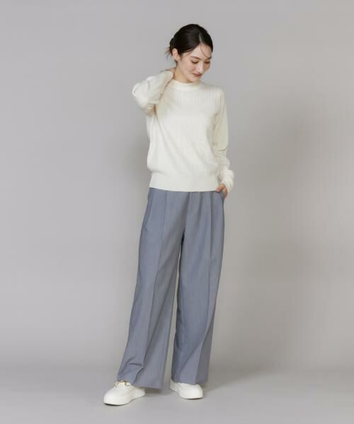 I.T.'S. international / イッツインターナショナル ニット・セーター | ケーブル柄アルパカニットプルオーバー | 詳細7