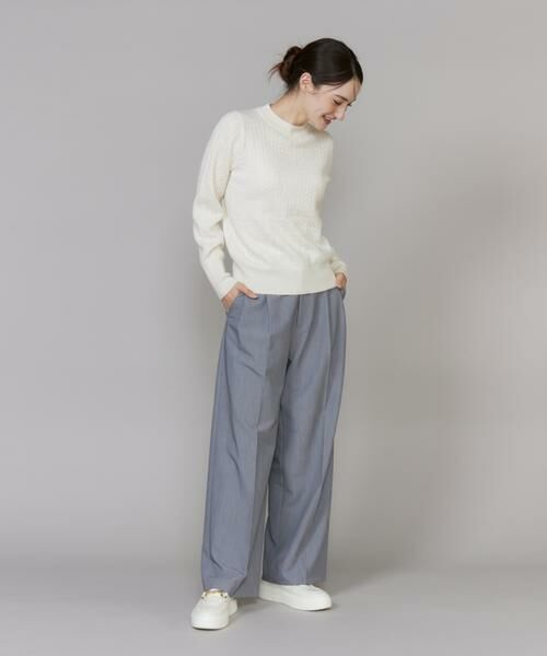 I.T.'S. international / イッツインターナショナル ニット・セーター | ケーブル柄アルパカニットプルオーバー | 詳細8