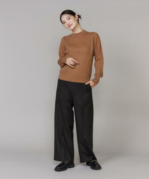 I.T.'S. international / イッツインターナショナル ニット・セーター | ケーブル柄アルパカニットプルオーバー | 詳細9