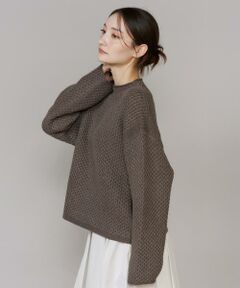 I.T.'S. international / イッツインターナショナル ニット・セーター | ハニカムモックネックプルオーバー