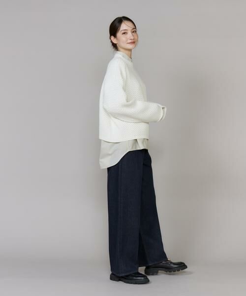 I.T.'S. international / イッツインターナショナル ニット・セーター | ハニカムモックネックプルオーバー | 詳細7