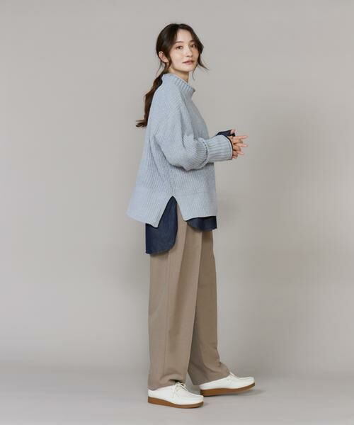 I.T.'S. international / イッツインターナショナル ニット・セーター | ラメモール畦編みハイネックニット | 詳細12