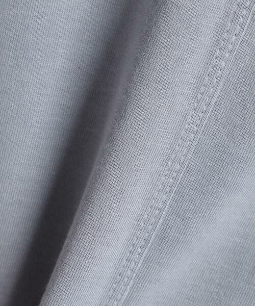 I.T.'S. international / イッツインターナショナル ミニ丈・ひざ丈ワンピース | ドルマンスリーブロングワンピース《ブルーサージコットン》 | 詳細5