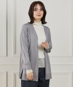 I.T.'S. international / イッツインターナショナル カーディガン・ボレロ | ウォッシャブルウール着流しロングカーディガン《HARMONY》