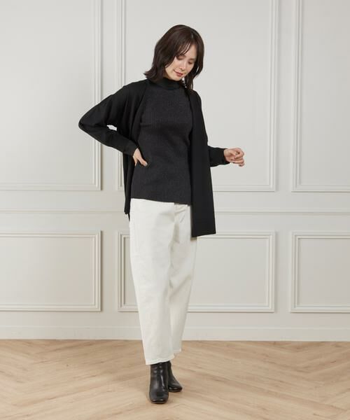 I.T.'S. international / イッツインターナショナル カーディガン・ボレロ | ウォッシャブルウール着流しロングカーディガン《HARMONY》 | 詳細6