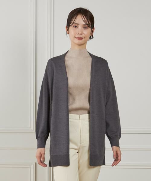 I.T.'S. international / イッツインターナショナル カーディガン・ボレロ | ウォッシャブルウール着流しロングカーディガン《HARMONY》 | 詳細8