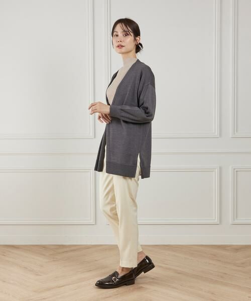 I.T.'S. international / イッツインターナショナル カーディガン・ボレロ | ウォッシャブルウール着流しロングカーディガン《HARMONY》 | 詳細3