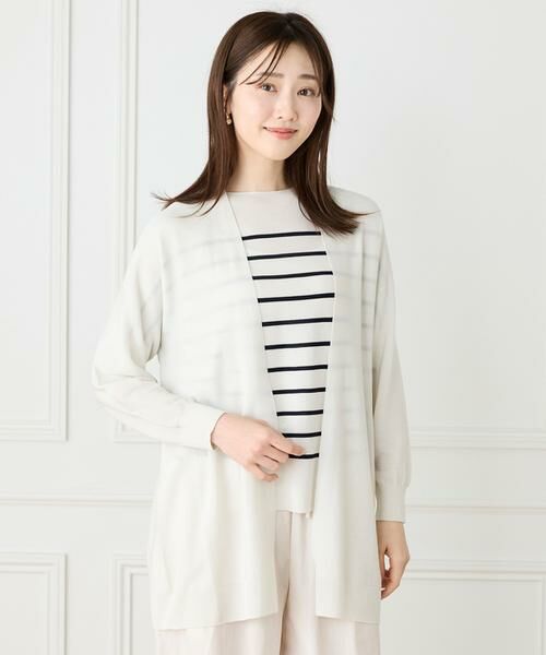 I.T.'S. international / イッツインターナショナル カーディガン・ボレロ | ホールガーメント着流しカーディガン | 詳細1