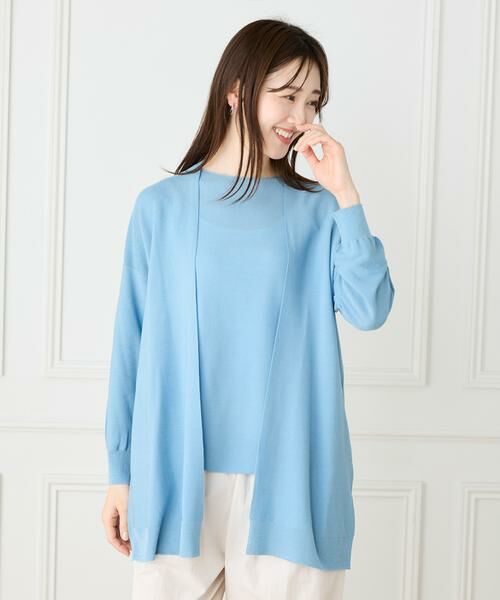 I.T.'S. international / イッツインターナショナル カーディガン・ボレロ | ホールガーメント着流しカーディガン | 詳細13