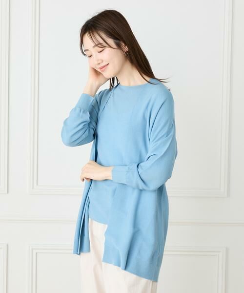 I.T.'S. international / イッツインターナショナル カーディガン・ボレロ | ホールガーメント着流しカーディガン | 詳細14