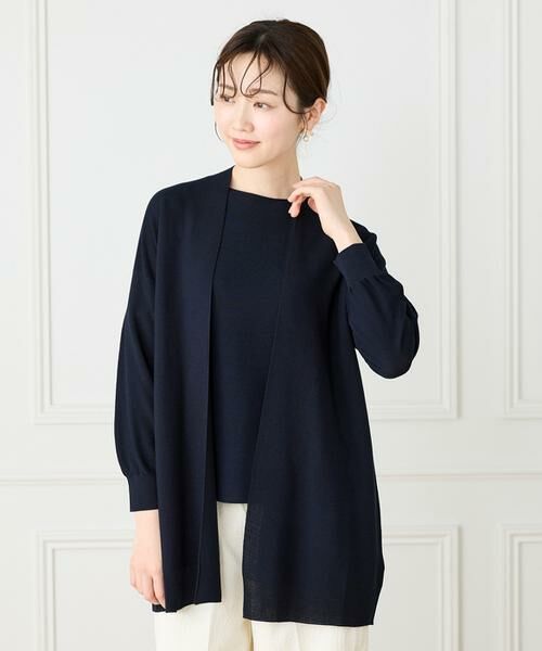 I.T.'S. international / イッツインターナショナル カーディガン・ボレロ | ホールガーメント着流しカーディガン | 詳細2