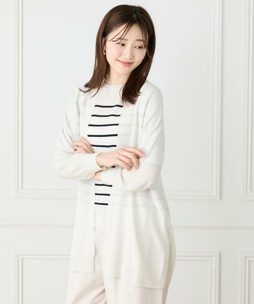 I.T.'S. international / イッツインターナショナル カーディガン・ボレロ | ホールガーメント着流しカーディガン | 詳細4