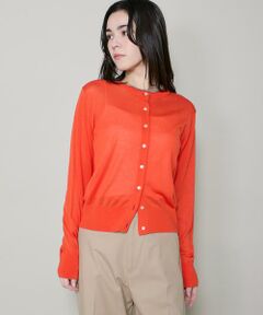 I.T.'S. international / イッツインターナショナル カーディガン・ボレロ | シルクブレンドクルーネックカーディガン