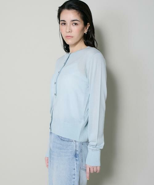 I.T.'S. international / イッツインターナショナル カーディガン・ボレロ | シルクブレンドクルーネックカーディガン | 詳細1