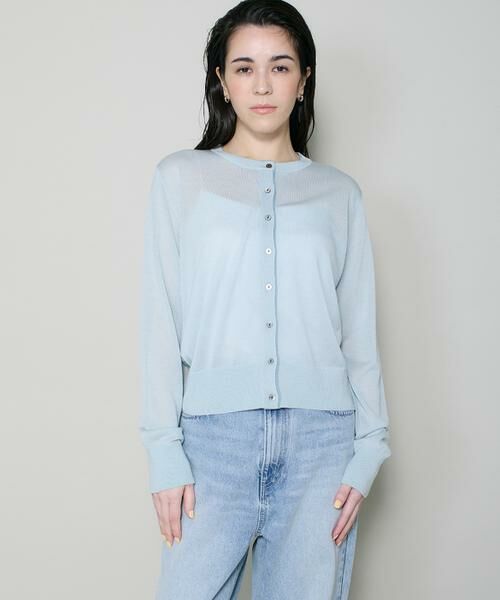 I.T.'S. international / イッツインターナショナル カーディガン・ボレロ | シルクブレンドクルーネックカーディガン | 詳細13