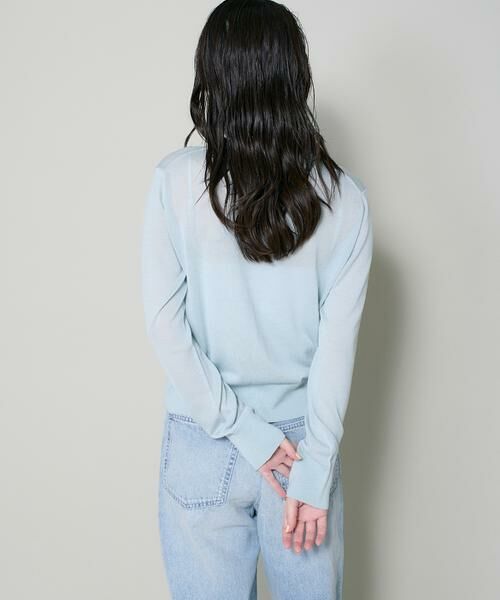 I.T.'S. international / イッツインターナショナル カーディガン・ボレロ | シルクブレンドクルーネックカーディガン | 詳細15