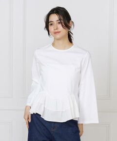 I.T.'S. international / イッツインターナショナル カットソー | 《コラボSTORY》裾フリルトップス