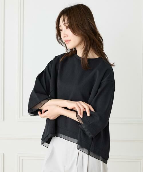 I.T.'S. international / イッツインターナショナル カットソー | シアードッキングフレアープルオーバー　 | 詳細15