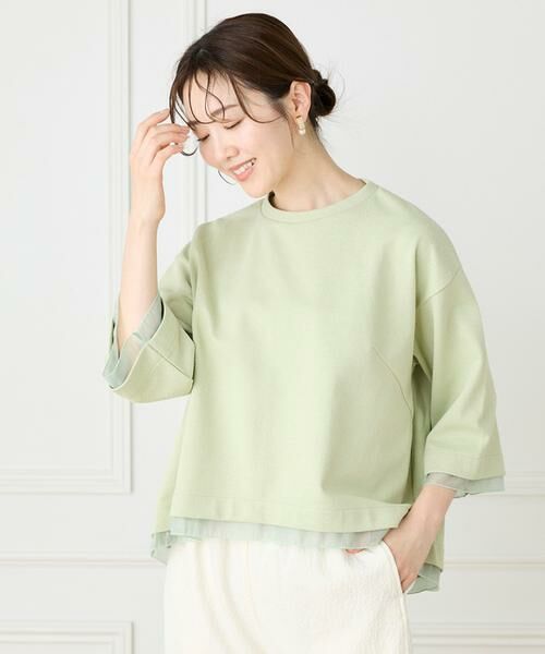 I.T.'S. international / イッツインターナショナル カットソー | シアードッキングフレアープルオーバー　 | 詳細8